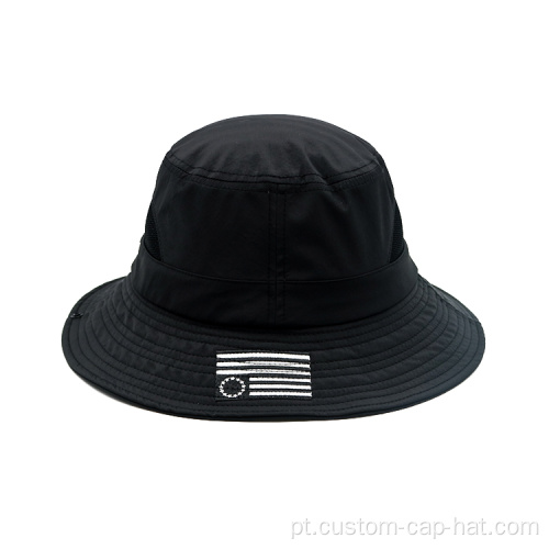 Logotipo de bordado de chapéu de balde personalizado